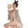 New plus size hanfu sleep set for women – ancient chinese style silk-look chemise & matching bodice, pure & alluring