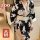 Plus size japanese kimono lingerie set with bow print - sexy oriental dance-inspired no-remove sleepwear for women