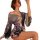Elegant cherry blossom design, plus size japanese kimono-style robe with satin finish and bow detail, perfect for intimate mo...