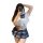 A stylish plus-size jk uniform skirt featuring a plaid pattern, perfect for schoolgirl fashion with a cute and flirty design ...