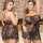 Sexy plus size lace babydoll nightgown featuring sheer mesh fabric with floral trim, perfect for -inspired sleepwear.