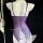 Purple midnight lace lingerie set for curvy women, featuring a sexy thin bra and panty with elegant butterfly detail.