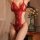 Red lace bodysuit with open-crotch thong and bralette, designed for curvy women. sheer, no-remove style in plus size.