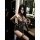 Sexy plus-size leopard print bodysuit with lace details, featuring push-up bra and suspender straps for a hot nurse costume l...