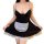 Plus size lingerie set for women - seductive maid costume outfit with busty fit & sexy design