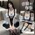 Sexy maid costume outfit featuring black and white design, lace details, and thigh-high stockings. perfect for role play and ...
