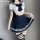 Sailor uniform set featuring a sailor top with a large bow and pleated skirt, perfect for role play outfits.