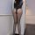 Sexy black bodysuit with form-fitting design, perfect for bondage enthusiasts seeking a no-remove erotic outfit. ideal for ad...