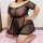 Plus Size Sexy Lace Sleepwear Set - Sheer Mesh Transparent Erotic Lingerie for Curvy Women - Product Image