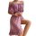Plus size sexy lace sleepwear set - sheer off-shoulder nightgown for women, transparent romantic lounge dress
