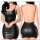 Front and back view of plus size black leather lingerie set featuring a sexy backless bodycon pvc mini dress for nightclub.