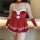 Sexy plus size holiday outfit featuring red and white colors with lace details, perfect for christmas and new year celebratio...
