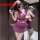 Plus size sexy lingerie set - sheer all-in-one sleepwear, two-way wear seductive pajama outfit for women