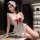 Sexy maid costume set featuring lace details and a red bow, perfect for cosplay with matching apron and lingerie.