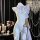 Sexy maid costume featuring ruffled hem and playful design, perfect for flirty chef outfits with sweet and playful elements.