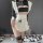 Sexy maid costume for women featuring a cute black and white outfit with ruffled apron and lace stockings, perfect for role p...