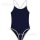 Tankini swimsuit with sheer mesh backless design, low-cut bodysuit for women.