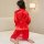 Sexy red silk robe with lace trim, perfect for lounging and sleepwear. plus size design offers comfort and elegance.