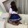 Sexy schoolgirl costume with navy skirt and white top, perfect for role play or date night outfits.