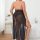 Plus size sexy sheer lace sleep dress set – transparent backless nightgown for women, style