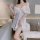 Sexy sheer lace sleep dress with adjustable straps and revealing cutouts, perfect for a seductive nightgown look.