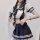 Plus size sexy student uniform set - schoolgirl style pleated skirt & sailor top jk outfit for women, featuring a sailor top ...