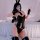Sexy pu bunny girl bodysuit set featuring soft sensual design, perfect for role play and cosplay with stylish fingerless glov...
