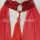 Red pu foil-embossed lingerie dress with tassel detail, perfect for club and nightlife. wholesale fashion for women.