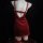 Red hot holiday bodycon dress with lace details, perfect for festive celebrations. ideal as part of a luxurious chinese new y...
