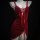 Pure & alluring chinese new year lingerie set - red hot holiday bodycon dress with matching sleepwear, featuring lace details...