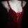 Red hot holiday bodycon dress with lace detailing and ribbon ties, perfect for festive celebrations.