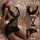 Pure & alluring lace bodycon sleepwear for women – sheer mesh slip dress with cut-out details, secretarial style nightwear fe...