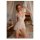 A woman poses elegantly in a sheer lace bodysuit, featuring delicate floral embroidery and soft fabric, perfect for sensual s...