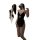 Woman wearing black lace babydoll lingerie with ruffled hem, front and side views shown. pure & alluring lace lingerie set – ...