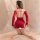 Pure desire velvet lingerie set - retro sexy new year outfit, -inspired seductive costume featuring a red velvet dress with ...