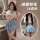 A stylish schoolgirl uniform set featuring a cute, playful design with a short blue skirt and sailor-style top, perfect for a...
