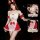 Pure & playful christmas maid outfit - strapless sexy lingerie set with cheeky cutout, cute sweetheart costume featuring ...