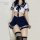 Pure & playful japanese sailor uniform set - sexy student costume for role play & lingerie