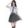 Woman in white blouse and plaid skirt saluting, wearing pure & playful japanese school uniform set - cute jk style lingerie f...