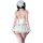 Pure & playful lingerie set - cute maid costume for small bust, sheer seductive outfit with modest elegance