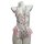 Pure & playful lingerie set - floral lace bodysuit with adjustable straps, no-remove sleepwear outfit featuring delicate pink...