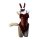 Red bunny girl cosplay lingerie set with open-crotch design, featuring playful ears and elegant ruffles for a modest yet sexy...
