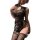 Seductive qipao-style sleep dress with intricate floral pattern, offering naughty yet elegant design for womens costume.
