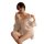 Woman wearing a sheer, off-the-shoulder lingerie set with delicate straps and flowing sleeves — pure & playful qqny-inspired ...