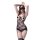Pure & playful lingerie set - seductive sheer sleepwear with open-crotch design for intimate moments