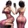 Woman in purple lace lingerie set taking mirror selfie, front and back view.