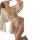 Woman in white lace bodysuit with matching robe, elegant and sensual sleepwear for date nights.