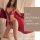 Woman modeling red lace lingerie set with matching robe, featuring pure & playful lingerie set - seductive womens uniform sty...