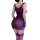 Sexy purple lingerie set featuring sheer mesh and lace details, perfect for couples role play, flirty sleepwear, and teasing ...