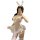 Woman in sheer white bunny lingerie set with lace details, rabbit ears headband, and blue bow garters.
